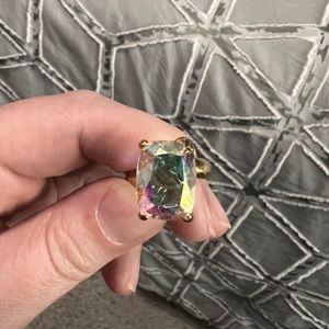 Alchemia gold aurora borealis prong ring